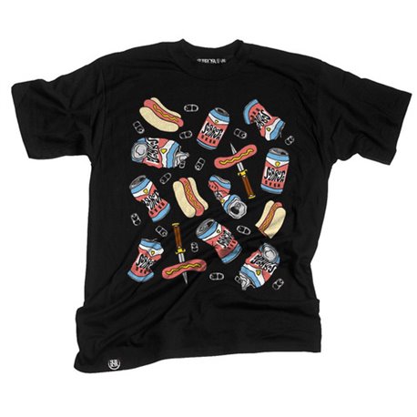 T-Shirts Subrosa Beer Dogs M Black