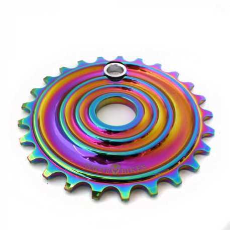 Звезда Armour Bikes Shockwave 25t Oil Slick (нефтяное, масляное)