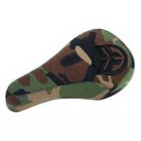 Седло BMX Federal Mid Pivotal Logo камуфляжная с вышитым черным логотипом