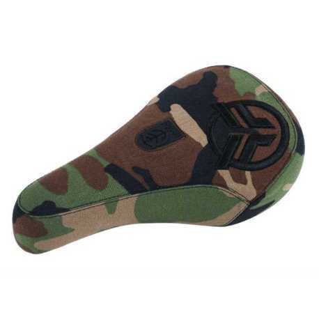 Седло BMX Federal Mid Pivotal Logo камуфляжная с вышитым черным логотипом