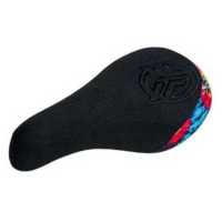 Седло BMX Federal Mid Pivotal Logo черное Tie Dye с вышитым черным логотипом