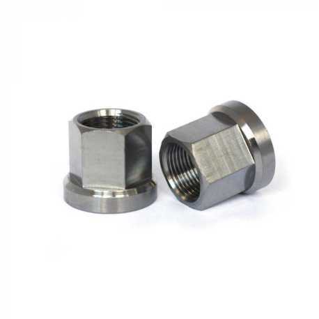 Гайки для втулки Armour Bikes 14 mm long Ti серебро